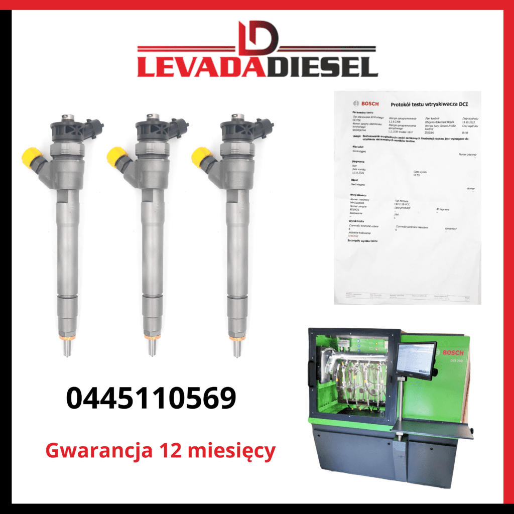 Regenerowany wtryskiwacz 0445110569, 166000804R RENAULT