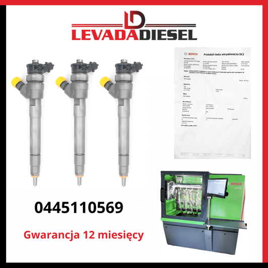 Regenerowany wtryskiwacz 0445110569, 166000804R RENAULT