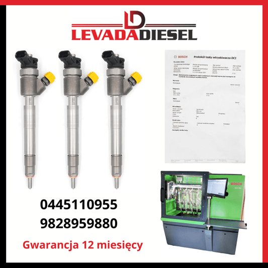 Regenerowany wtryskiwacz Bosch 0445110955, 9828959880 CITROEN