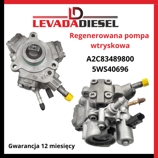 Regenerowana pompa wtryskowa A2C83489800, BK2Q-9B395-BA, 5WS40696 CITROEN FORD PEUGEOT
