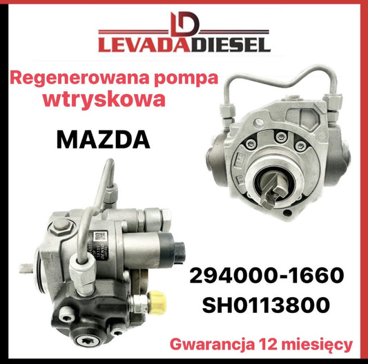 Regenerowana pompa wtryskowa SH0113800, 294000-1660, DCRP301660 MAZDA