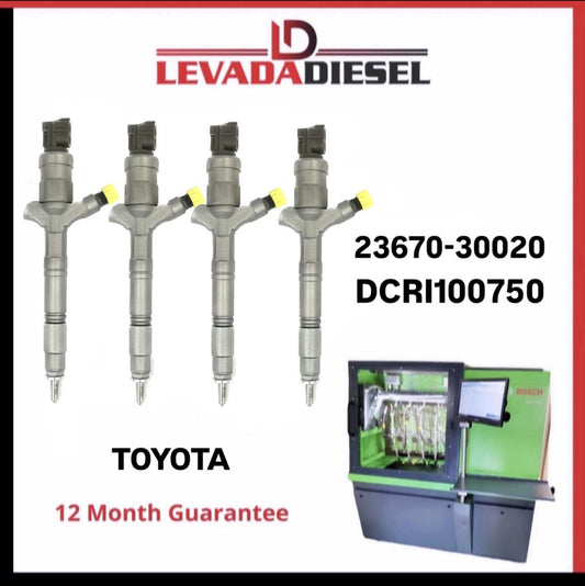 Regenerowany wtryskiwacz Denso 23670-30020, DCRI100750 TOYOTA