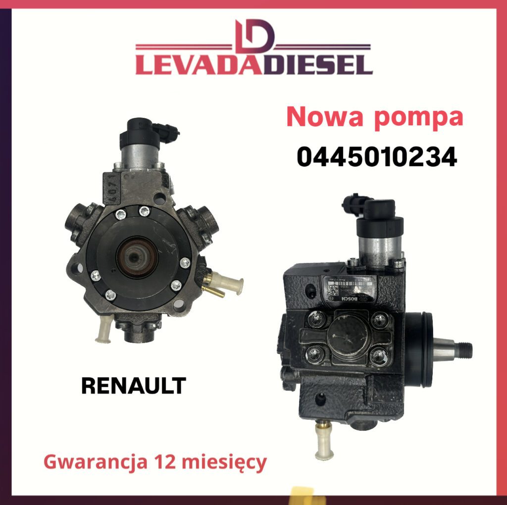 Nowa pompa wtryskowa 0445010234, H8200912103 RENAULT