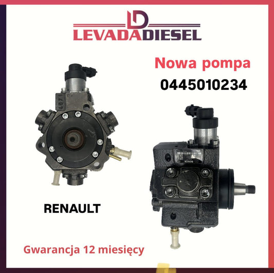 Nowa pompa wtryskowa 0445010234, H8200912103 RENAULT
