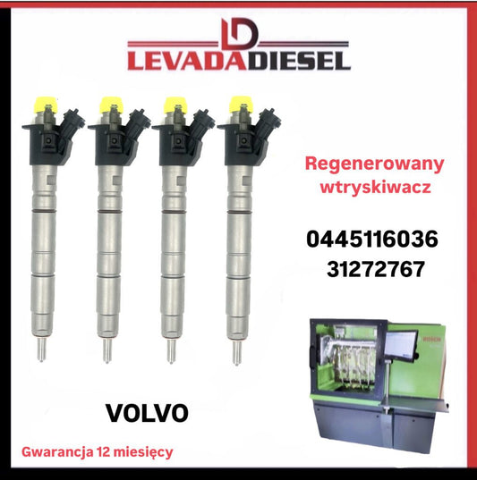 Regenerowany wtryskiwacz 0445116036, 31272767 VOLVO
