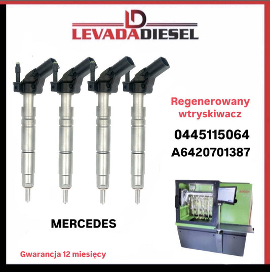 Regenerowany wtryskiwacz Bosch 0445115064, A6420700587 MERCEDES-BENZ