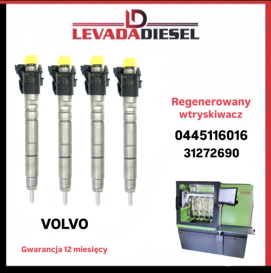 Regenerowany wtryskiwacz Bosch 0445116016, 31272690 VOLVO