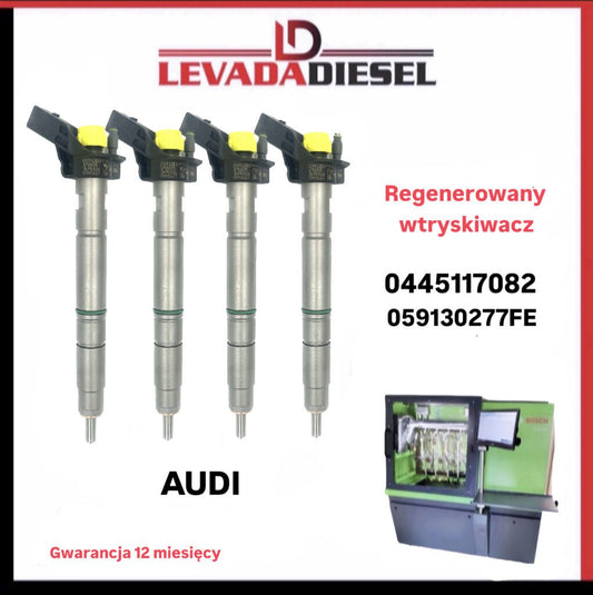 Regenerowany wtryskiwacz Bosch 0445117082, 059130277FE AUDI