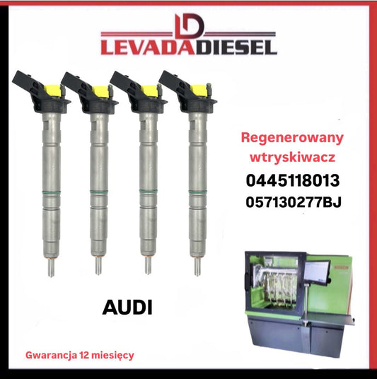 Regenerowany wtryskiwacz Bosch 0445118013, 057130277BB AUDI