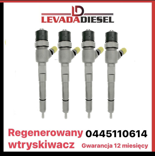 Regenerowany wtryskiwacz Bosch 0445110614 Citroen Peugeot Fiat