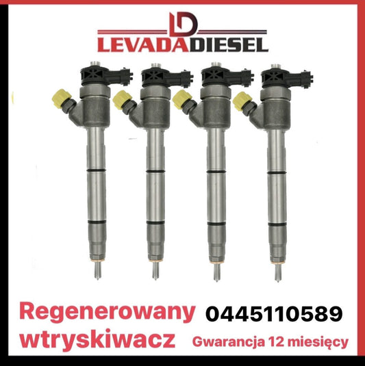 Regenerowany wtryskiwacz Bosch 0445110589, 33800-2A610 Kia, Hyundai