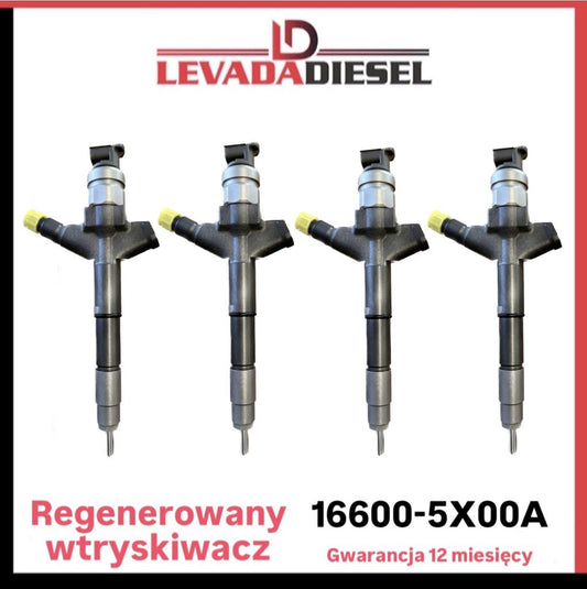 Regenerowany wtryskiwacz Denso 166005X00A, 16600-5X00A, DCRI300300 NISSAN