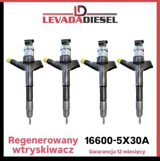 Regenerowany wtryskiwacz Denso 166005X30A, 16600-5X30A, 295050-1050, DCRI301050 Nissan