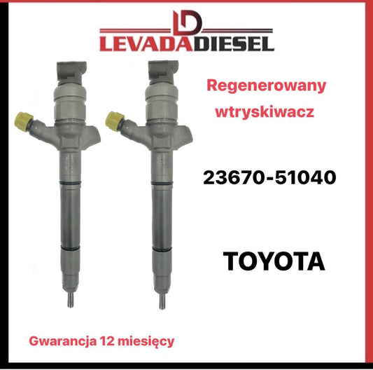 Regenerowany wtryskiwacz Denso 23670-51040 TOYOTA LAND CRUZER