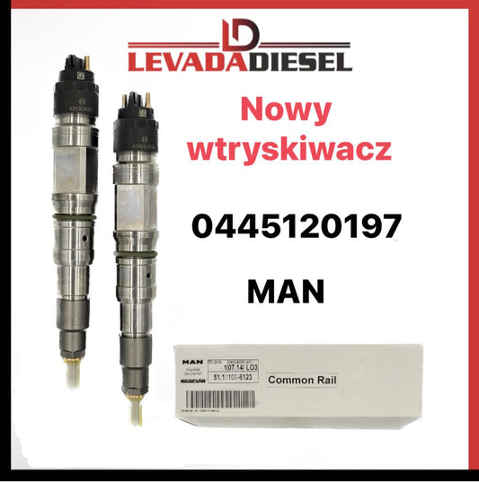 Nowy wtryskiwacz 0445120197, 0445120155 MAN