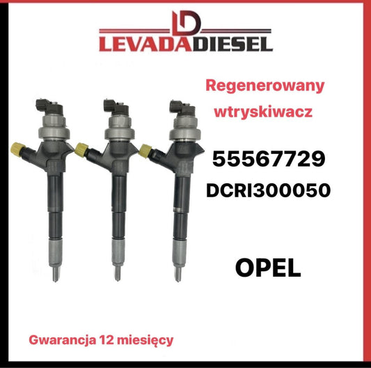 Regenerowany wtryskiwacz Denso 55567729 DCRI300050 OPEL CHEVROLET