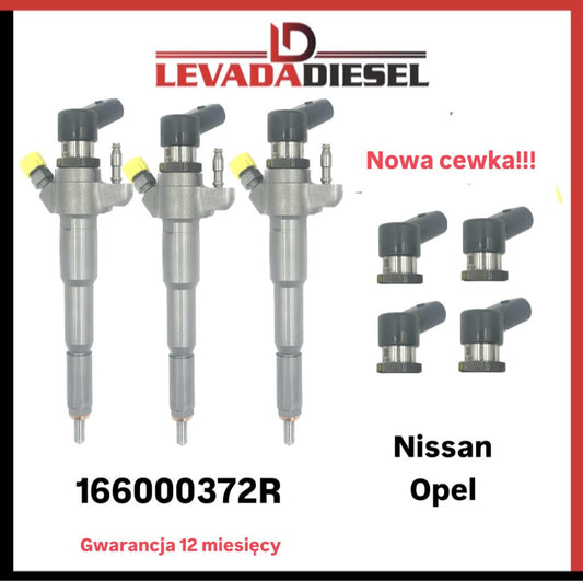 Regenerowany wtryskiwacz Siemens 166000372R, A2C3335190080, 166092452R, 166093282R, 166097675R Opel, Nissan