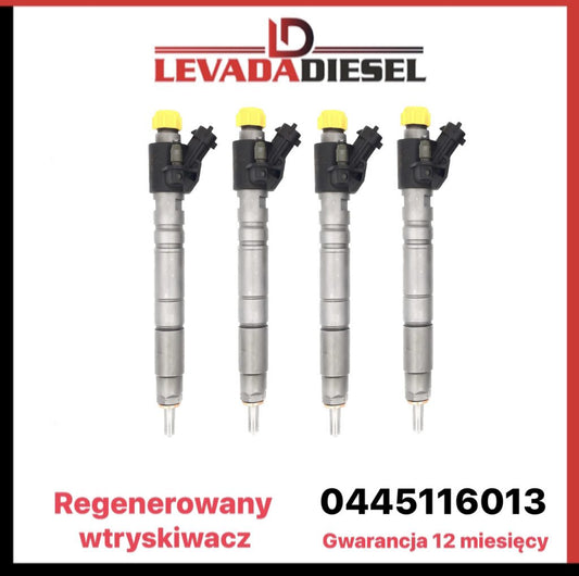 Regenerowany wtryskiwacz Bosch 0445116013, 9X2Q-9K546-DB CITROEN PEUGEOT