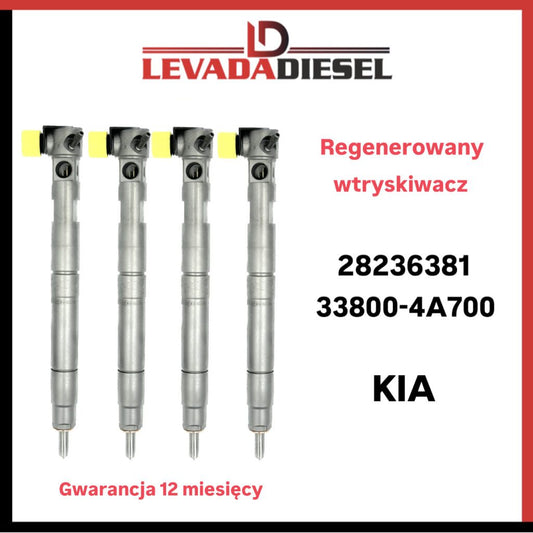 Regenerowany wtryskiwacz 28236381, 33800-4A700, 28626161, HRD355 KIA