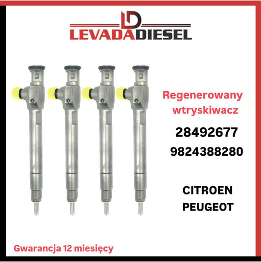 Regenerowany wtryskiwacz 28492677, 9824388280, 637131480 PEUGEOT