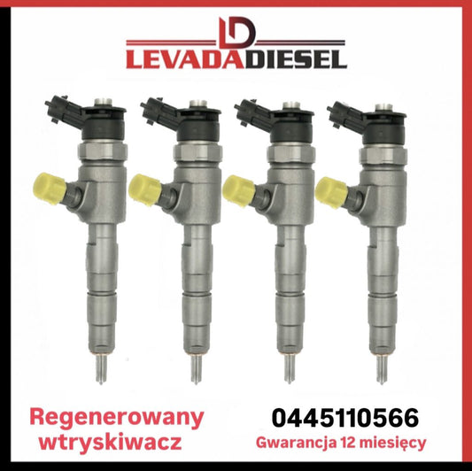 Regenerowany wtryskiwacz 0445110566, 9802776680 Citroen Peugeot
