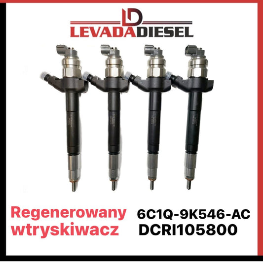 Regenerowany wtryskiwacz Denso 6C1Q-9K546-AC DCRI105800 FORD FIAT CITROEN