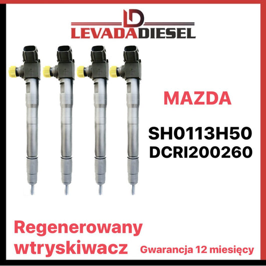 Regenerowany wtryskiwacz Denso SH01-13H50, SH0113H50, 295900-0260, 295900-0261, DCRI200260 MAZDA