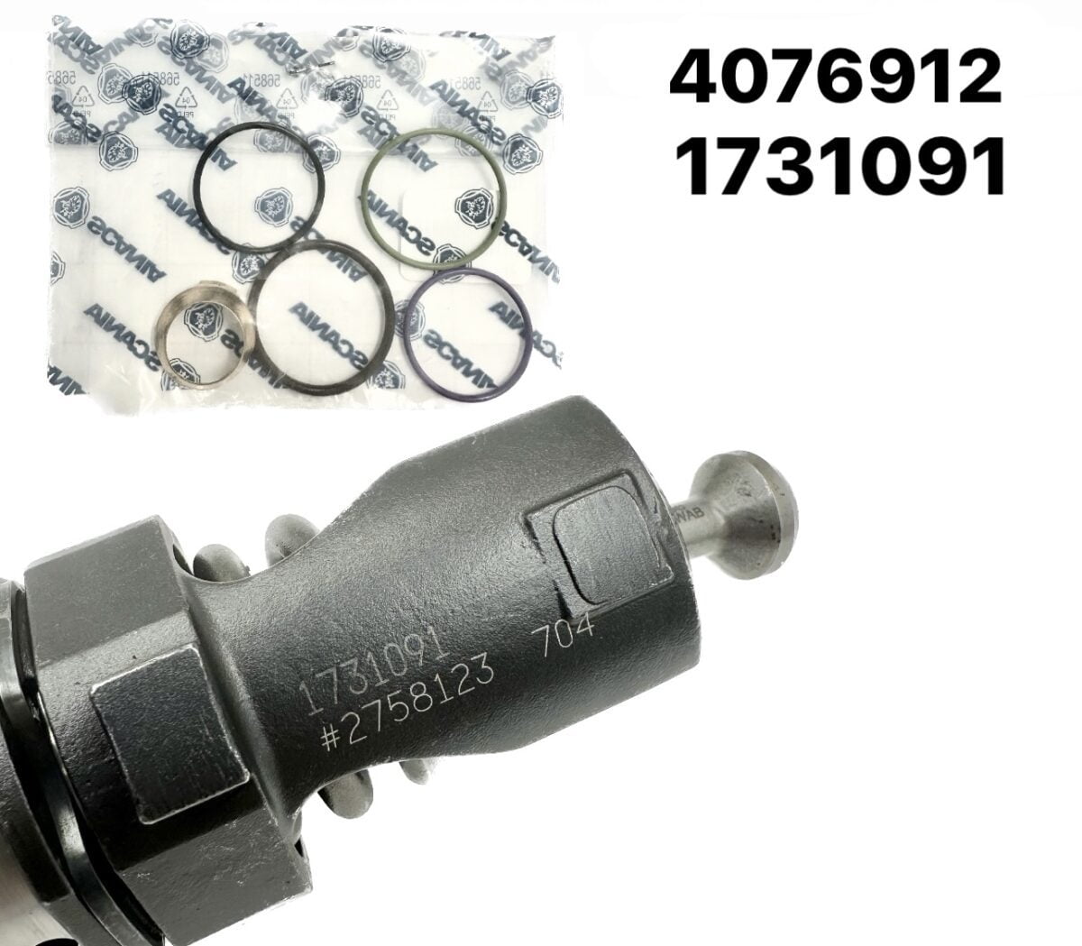 Regenerowany pompowtryskiwacz 1731091 4076912 SCANIA + ZESTAW uszczelnień.